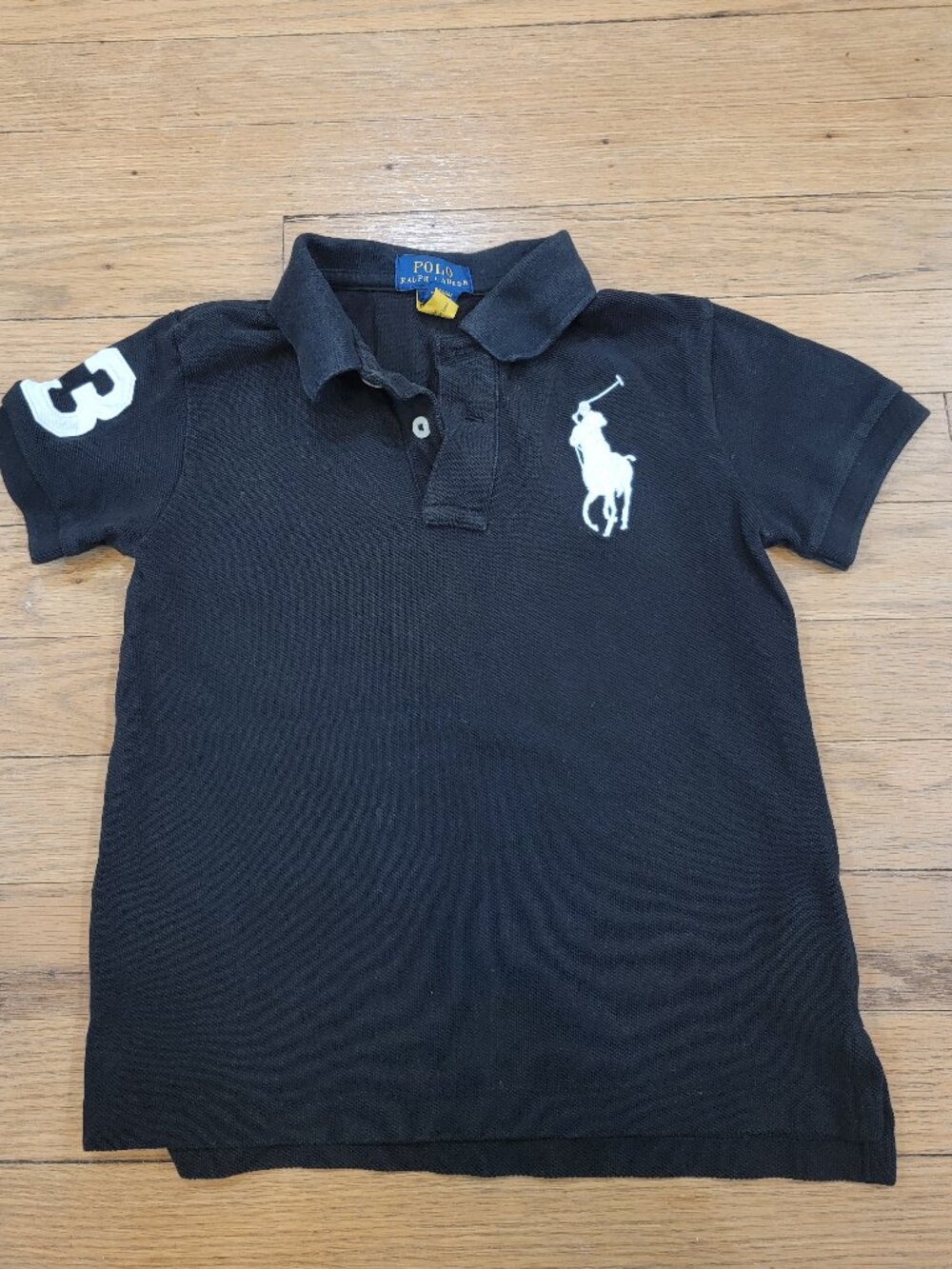 Boys Black Polo shirt size 5